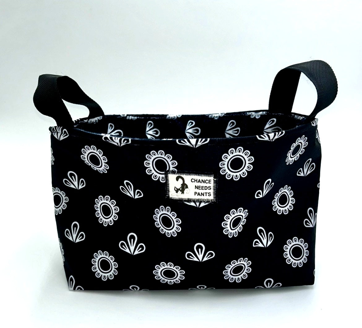 Black Flower Basket