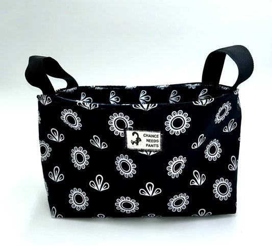 Black Flower Basket